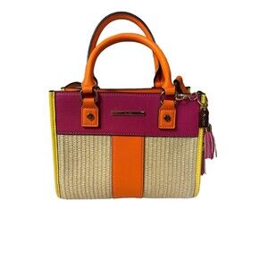 Aldo Orange Pink Yellow Color block Cross Body Purse.NWOT.Vibrant Colors.